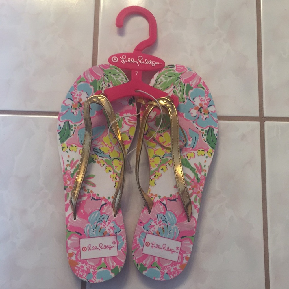 Lilly Pulitzer for Target Flip flops